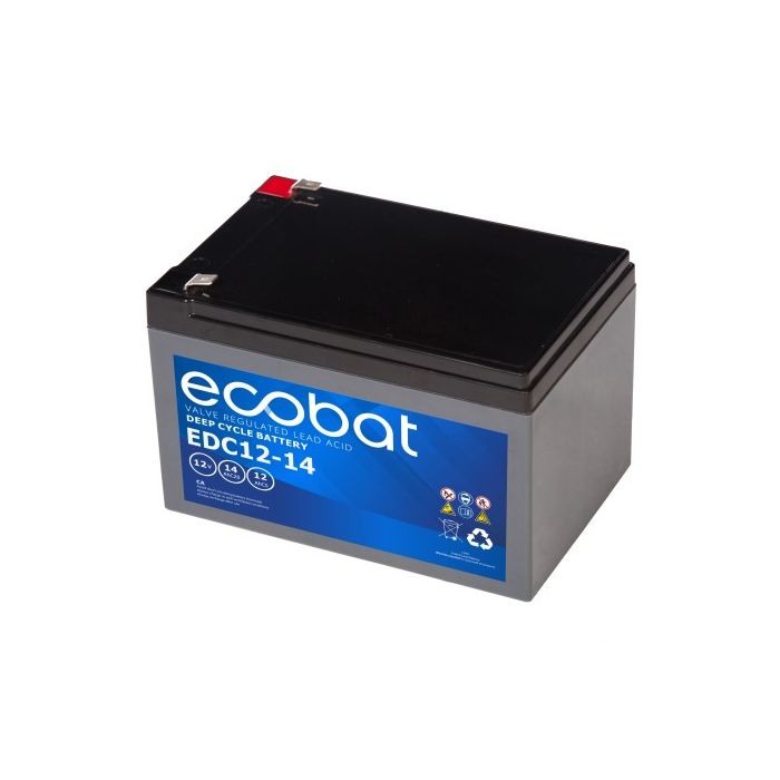 Batterie à décharge lente AGM Ecobat Deep Cycle EDC12-14 12 V 14 Ah – AGM