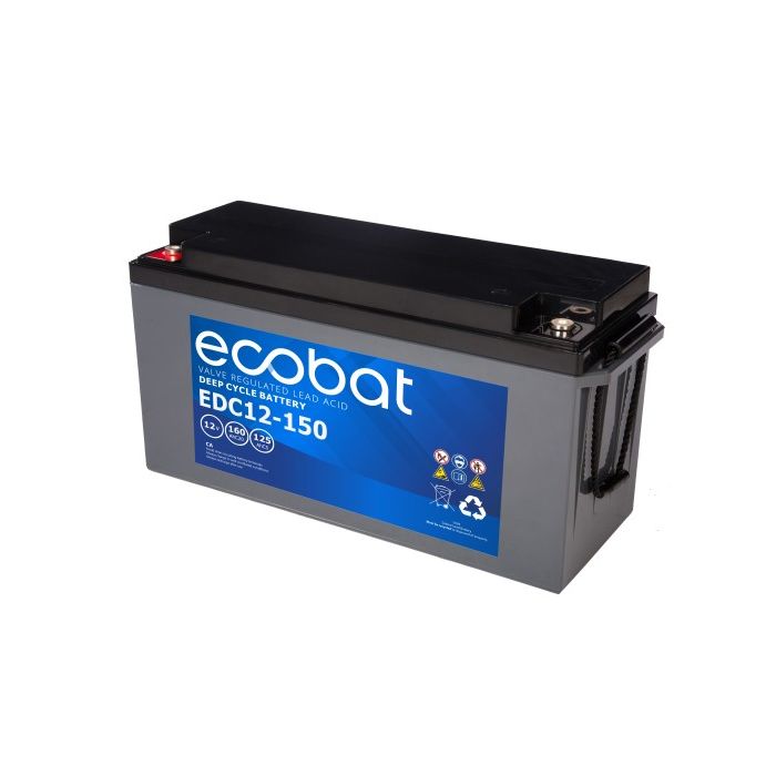 Batterie à décharge lente AGM Ecobat EDC12-150 12 V 160 Ah – AGM