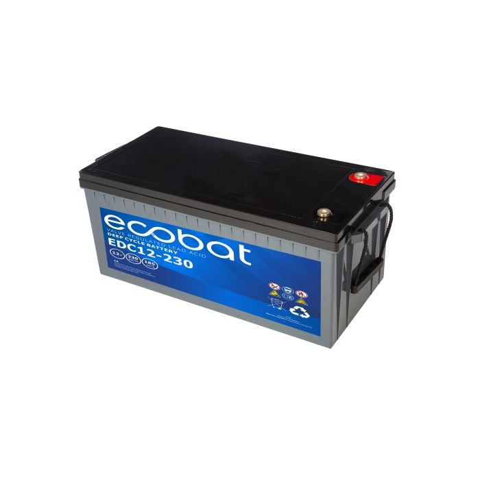 Batterie à décharge lente AGM Ecobat Deep Cycle EDC12-230 12 V 230 Ah – AGM