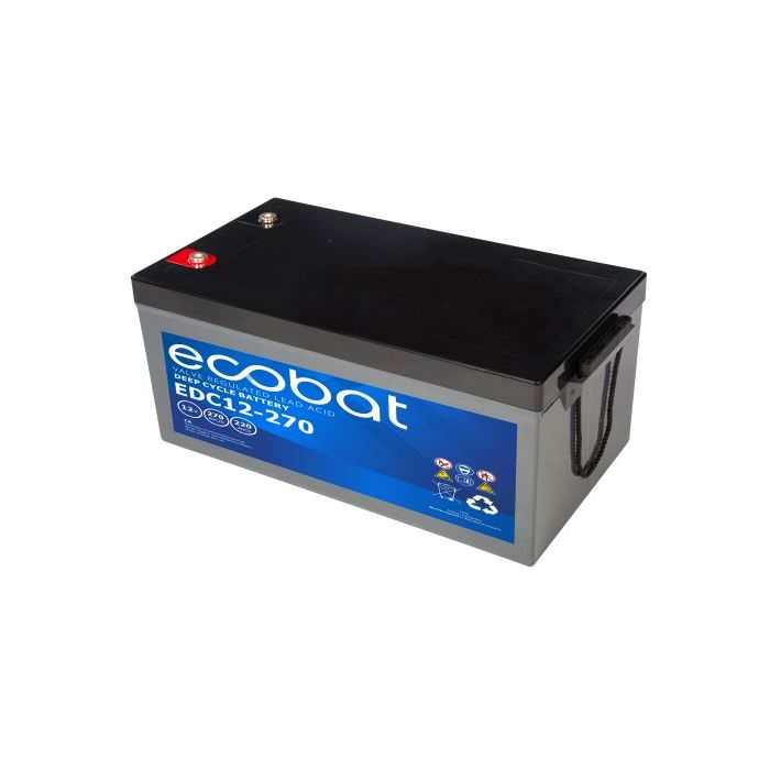 Batterie à décharge lente AGM Ecobat EDC12-270 12 V 270 Ah – AGM