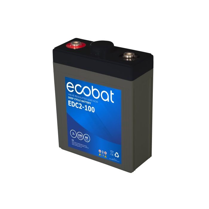 Batterie à décharge lente AGM Ecobat Deep Cycle EDC2-200 2 V 212 Ah – AGM