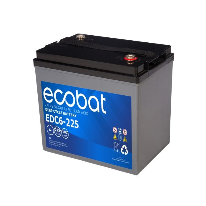 Batterie à décharge lente AGM Ecobat EDC6-225 6 V 225 Ah – AGM