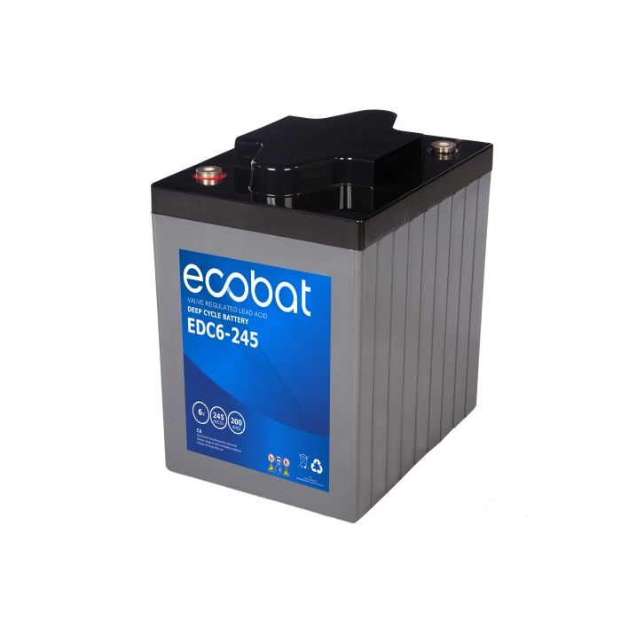 Batterie à décharge lente AGM Ecobat Deep Cycle EDC6-245 6 V 245 Ah – AGM