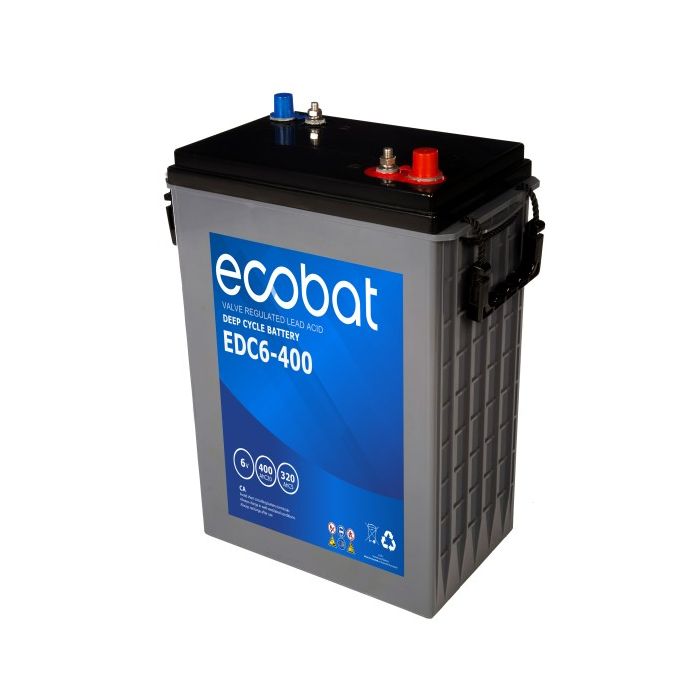 Batterie à décharge lente AGM Ecobat EDC6-400 6 V 400 Ah – AGM
