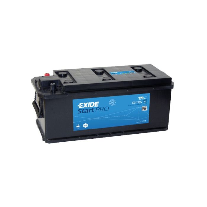 Batterie de démarrage Exide StartPRO EG1705 12 V 170 Ah 950 A – Plomb-acide (sans entretien)