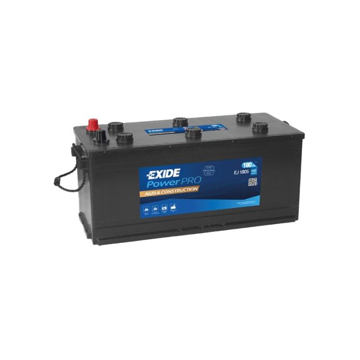 Batterie de démarrage Exide PowerPRO EJ1805 12 V 180 Ah 1000 A – Plomb-acide (sans entretien)