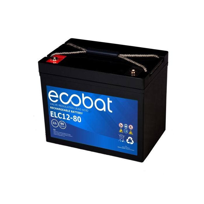 Batterie à décharge lente AGM Ecobat Light Cycle ELC12-80 12 V 80 Ah – AGM