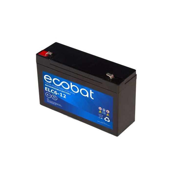Batterie AGM VRLA Ecobat Light Cycle ELC6-12 6 V 12 Ah – AGM