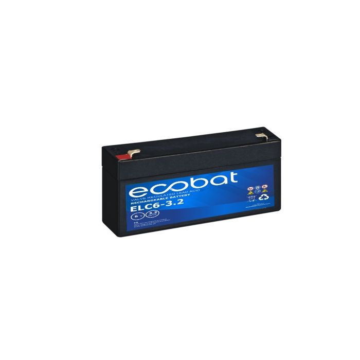Batterie AGM VRLA Ecobat Light Cycle ELC6-3.2 6 V 3,2 Ah – AGM