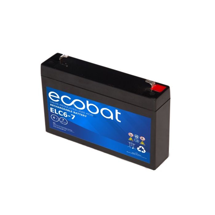 Batterie AGM VRLA Ecobat Light Cycle ELC6-7 6 V 7,2 Ah – AGM