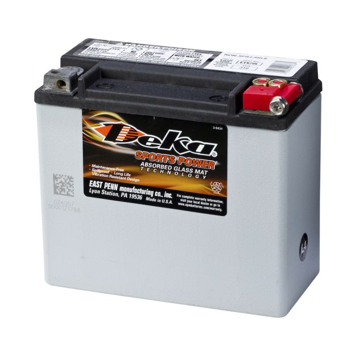 Batterie moto Deka ETX20L 12 V 18 Ah 310 A – AGM