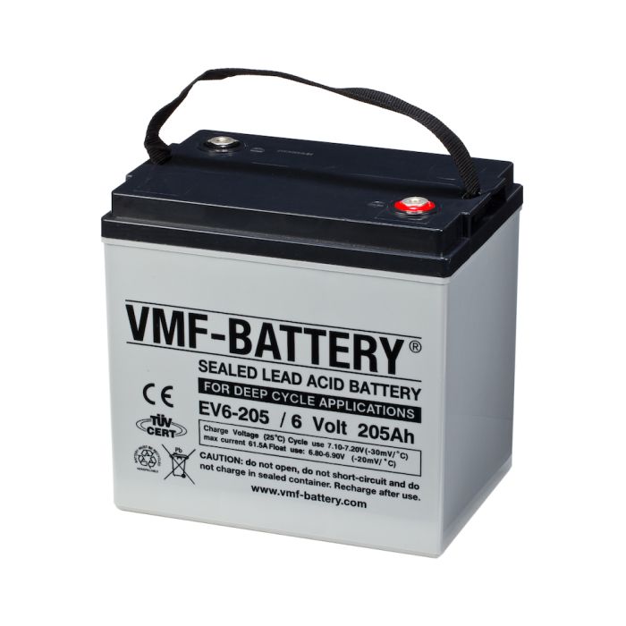Batterie de traction AGM VMF EV6-205 6 V 205 Ah – AGM
