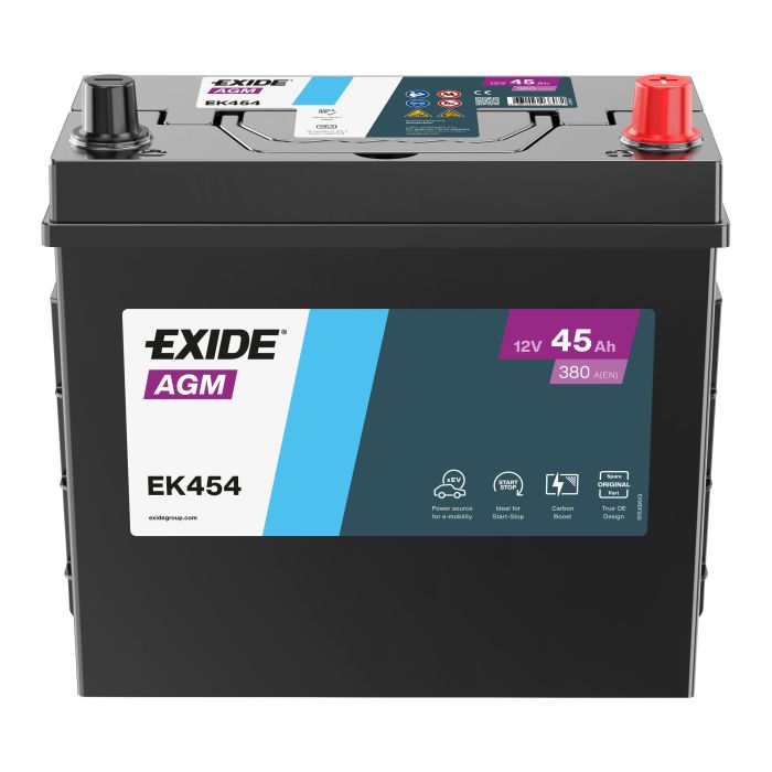 Batterie Start & Stop AGM Exide EK454 12 V 45 Ah 380 A – AGM