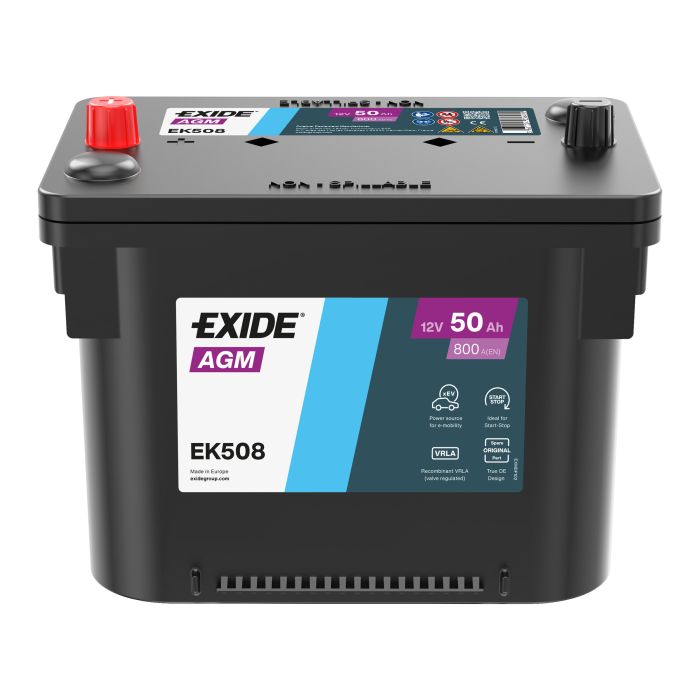 Batterie Start & Stop AGM Exide EK508 12 V 50 Ah 800 A – AGM