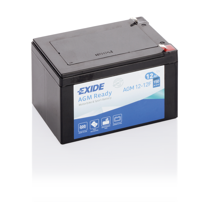 Batterie moto Exide AGM Ready AGM12-12F 12 V 12 Ah 150 A – AGM