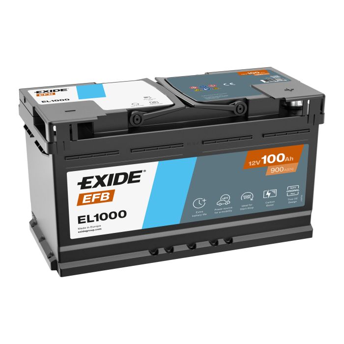 Batterie Start & Stop EFB Exide EL1000 12 V 100 Ah 900 A – EFB