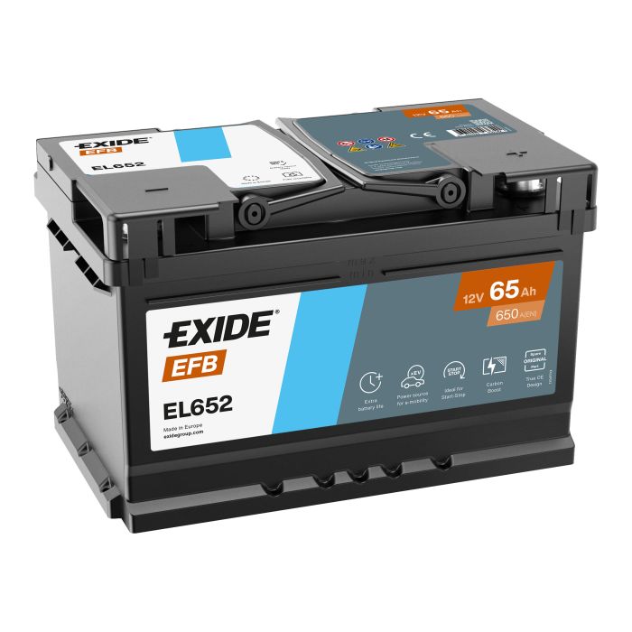 Batterie Start & Stop EFB Exide EL652 12 V 65 Ah 650 A – EFB