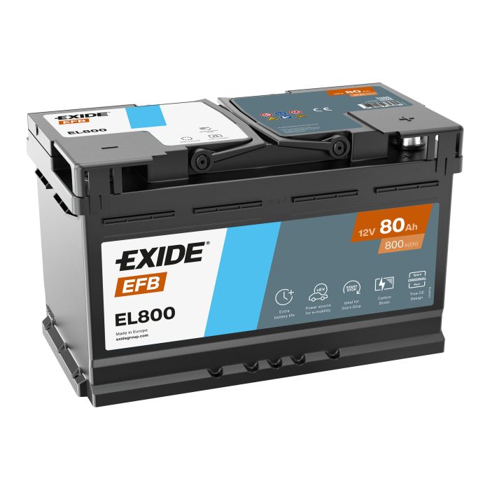 Batterie Start & Stop EFB Exide EL800 12 V 80 Ah 800 A – EFB