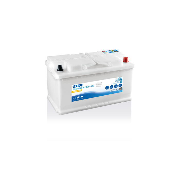 Batterie à décharge lente Exide Equipment ET650 12 V 100 Ah – Plomb-acide (sans entretien)