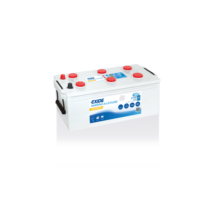 Batterie à décharge lente Exide Equipment ET950 12 V 135 Ah – Plomb-acide (sans entretien)