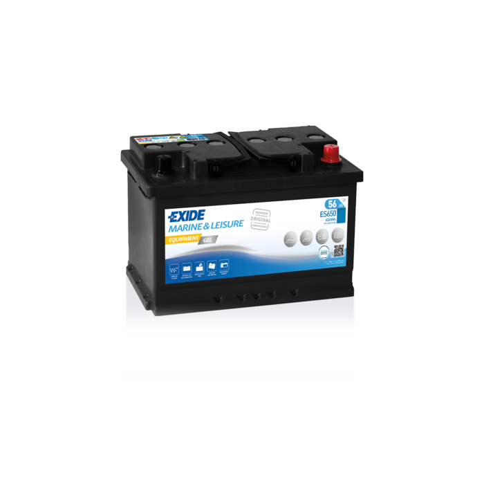 Batterie à décharge lente GEL Exide Equipment ES650 12 V 56 Ah – GEL