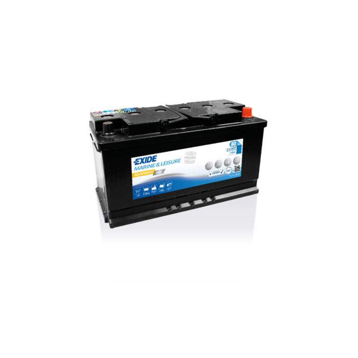 Batterie à décharge lente GEL Exide Equipment ES900 12 V 80 Ah – GEL