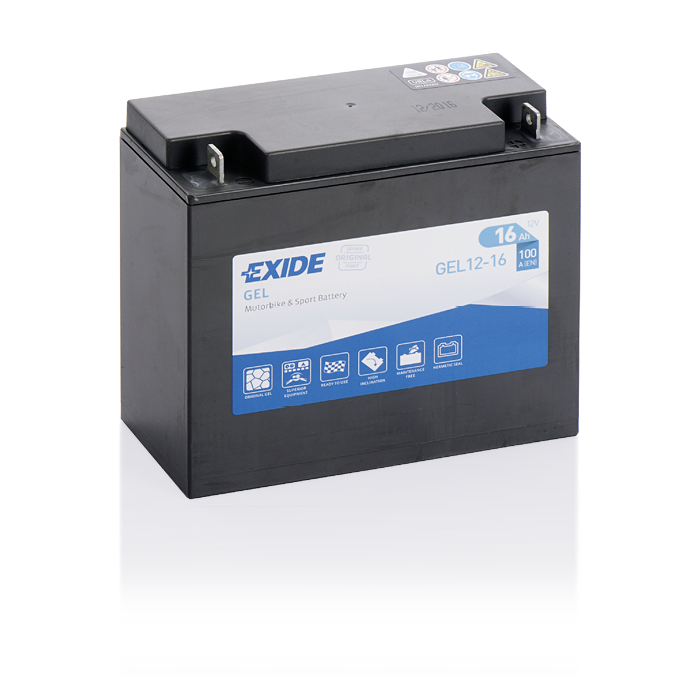 Batterie moto GEL Exide GEL12-16 12 V 16 Ah 180 A – GEL