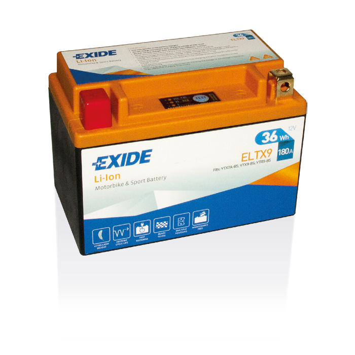 Batterie lithium LiFePO4 Exide ELTX9 12 V 3 Ah 180 A – Lithium LiFePO4