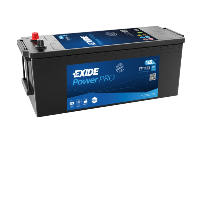 Batterie de démarrage Exide PowerPRO EF1453 12 V 145 Ah 900 A – Plomb-acide (sans entretien)