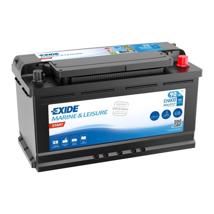 Batterie de démarrage Exide Start EN800 12 V 90 Ah 720 A – Plomb-acide (sans entretien)