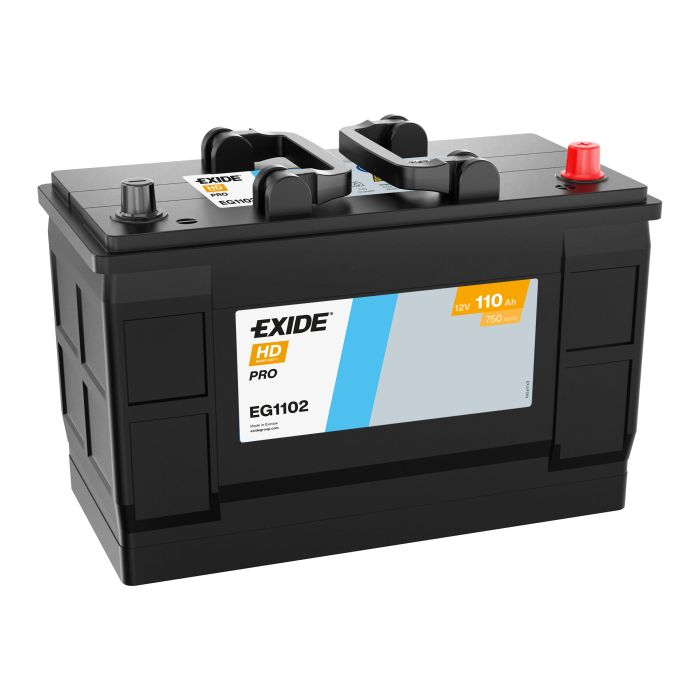 Batterie de démarrage Exide StartPRO EG1102 12 V 110 Ah 750 A – Plomb-acide (sans entretien)