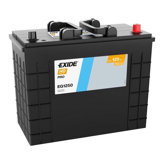 Batterie de démarrage Exide StartPRO EG1250 12 V 125 Ah 760 A – Plomb-acide (sans entretien)