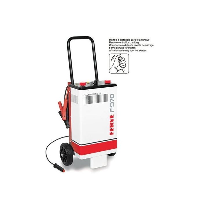 Chargeur-démarreur Ferve F-970 12/24 V 70 A avec démarrage 450 A 