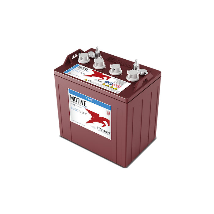 Batterie de traction Trojan T-890 8 V 190 Ah – Plomb-acide (électrolyte liquide)