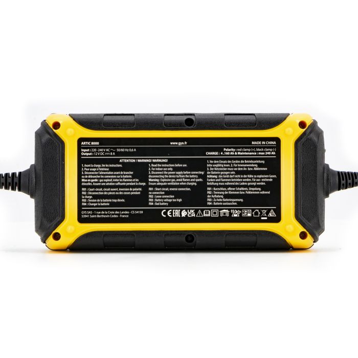 Chargeur de batterie GYS Artic 8000 12 V 
