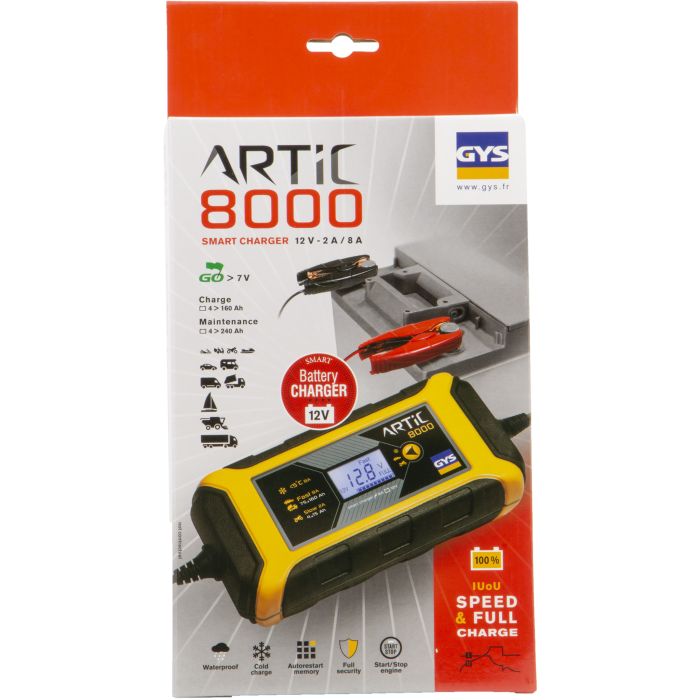 Chargeur de batterie GYS Artic 8000 12 V 