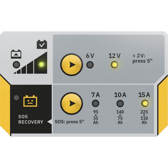 Chargeur de batterie GYS Batium 15.12 6 V et 12 V 