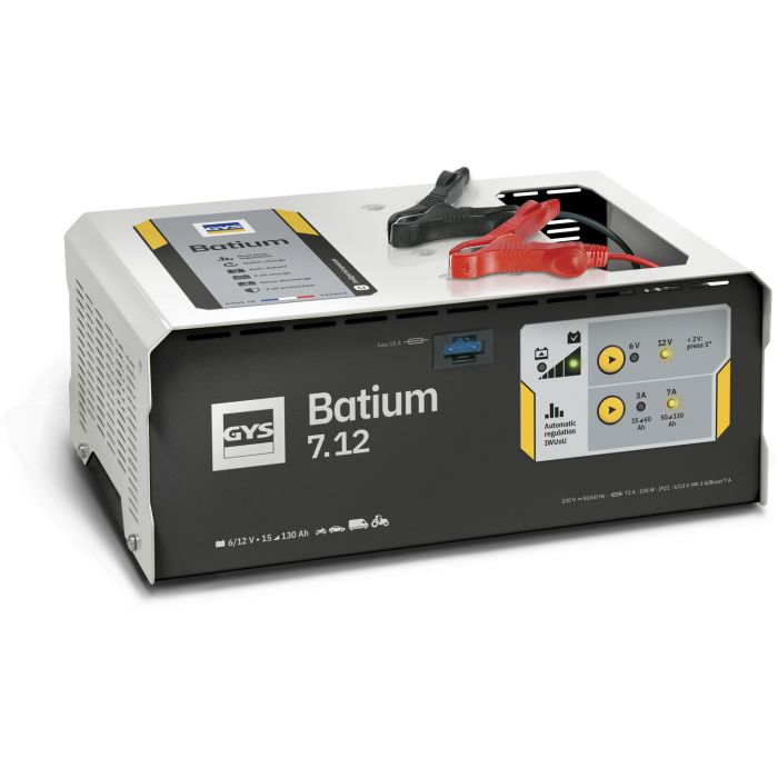 Chargeur de batterie GYS Batium 7.12 6 V et 12 V 