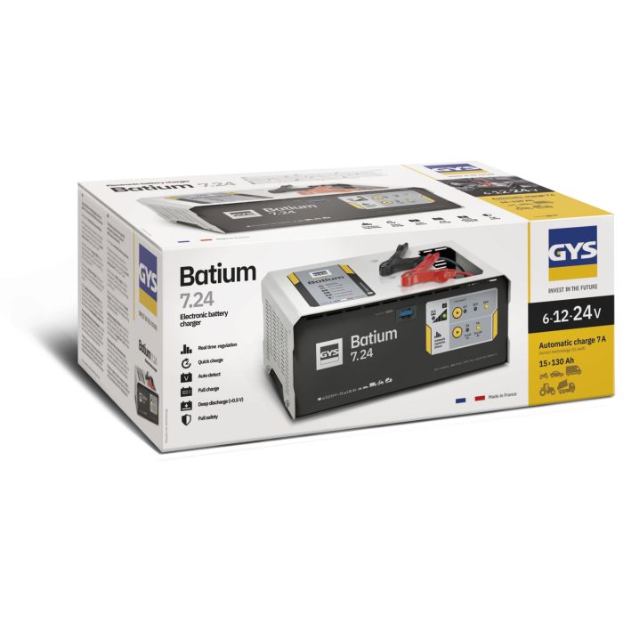 Chargeur de batterie GYS Batium 7.24 6/12/24 V 