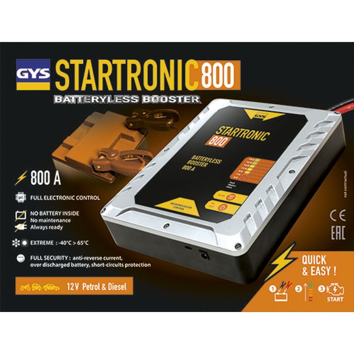 Booster de démarrage Gys Startronic 800 12 V sans batterie interne 