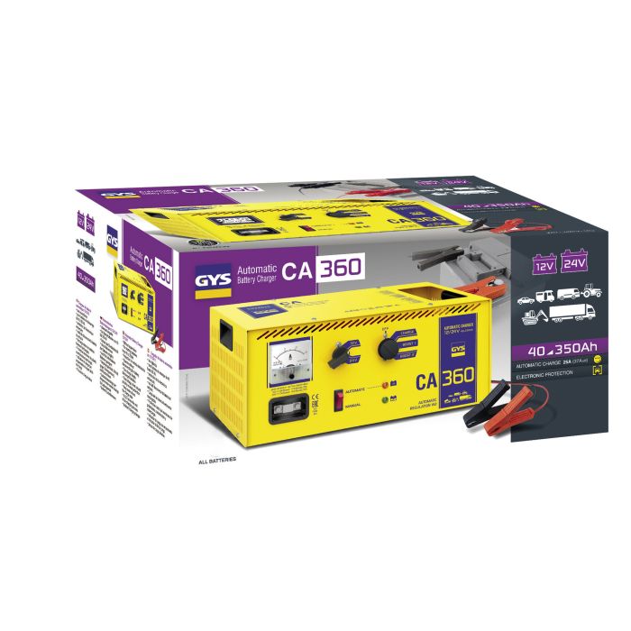 Chargeur de batterie GYS CA 360 12 V / 24 V 