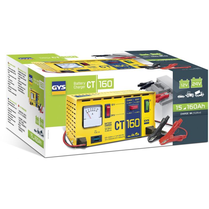 Chargeur de batterie Gys CT 160 12 V / 24 V 25-160 Ah 
