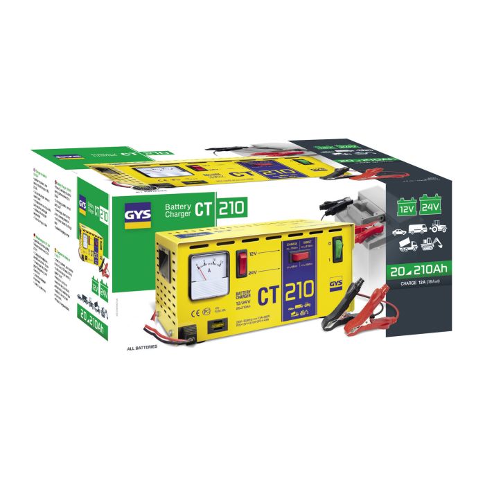 Chargeur de batterie Gys CT 210 12/24 V 35-210 Ah 