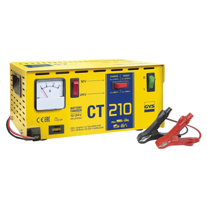 Chargeur de batterie Gys CT 210 12/24 V 35-210 Ah 