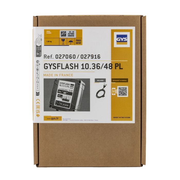 Chargeur de batterie Gys Gysflash 10.36/48 PL 48 V 