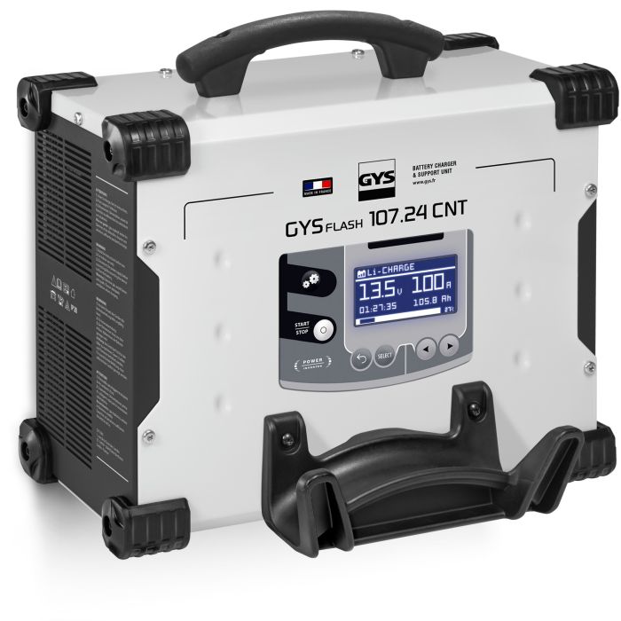 Chargeur de batterie Gys GYSFLASH 107.24 CNT FV câbles 5 m 