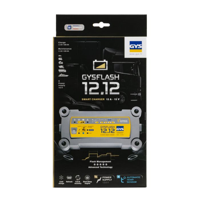 Chargeur de batterie Gys Gysflash 12.12 12 V 