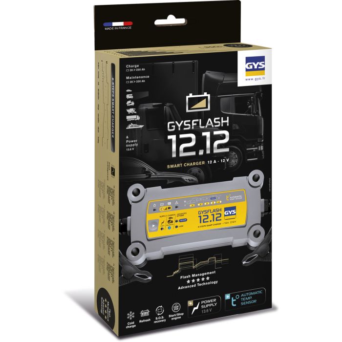 Chargeur de batterie Gys Gysflash 12.12 12 V 
