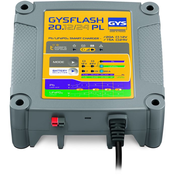 Chargeur de batterie GYS Gysflash 20.12/24 PL 24 V 