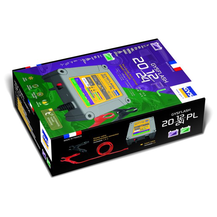 Chargeur de batterie GYS Gysflash 20.12/24 PL 24 V 